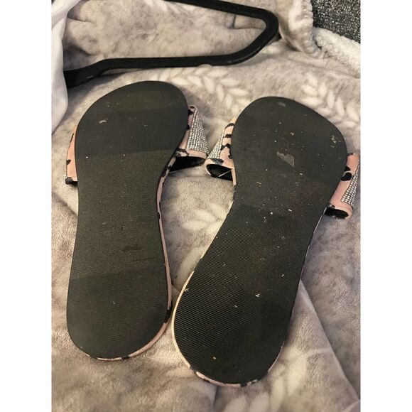 Nwt & bag Victorias secret VS rhinestone leopard slippers shoes - Picture 4 of 11